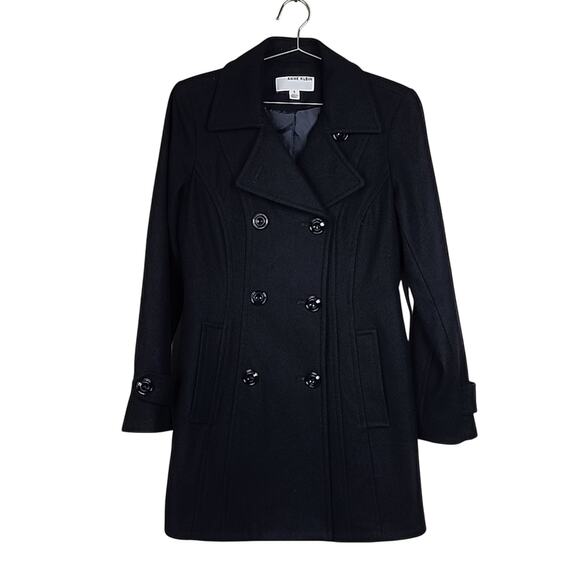 Ann Klein Wool Pea Coat Blazer Small Jacket - Picture 2 of 6